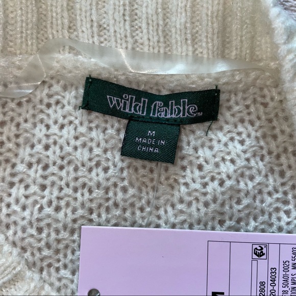 Wild fable crop sweater balloon sleeve size M - Picture 7 of 9
